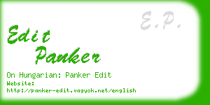 edit panker business card